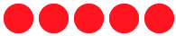 5 bolas rojas